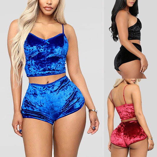 "Velvet pajama set"